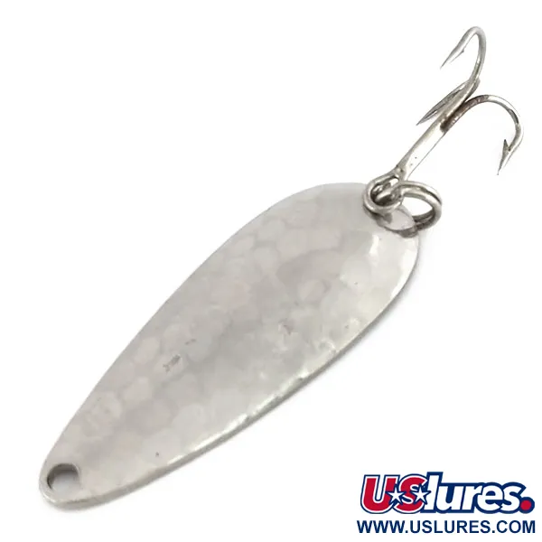 Vintage   Weber, 1/4oz Hammered Nickel fishing spoon #9716