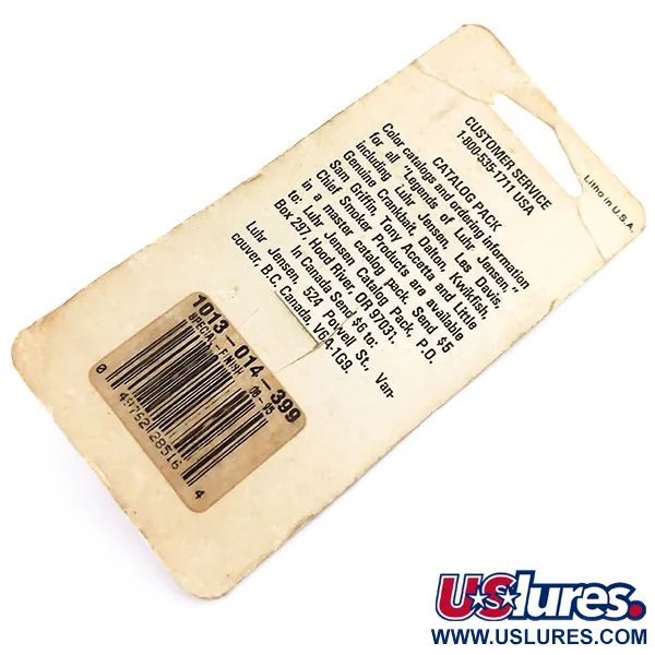  Luhr Jensen Lil' Kroc (Krocodile Stubby), 1/4oz Nickel / Red fishing spoon #9746