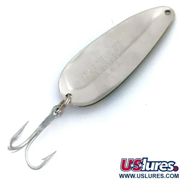  Eppinger Dardevle Dardevlet , 3/4oz Frog / Nickel fishing spoon #9750