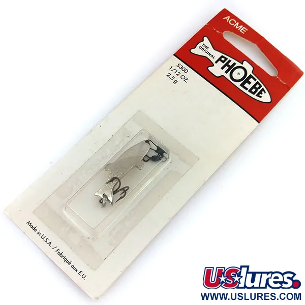   Acme Phoebe, 3/32oz Nickel fishing spoon #9752