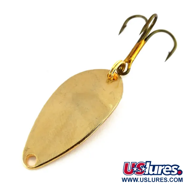 Vintage   Acme Little Cleo, 1/8oz Gold fishing spoon #9760