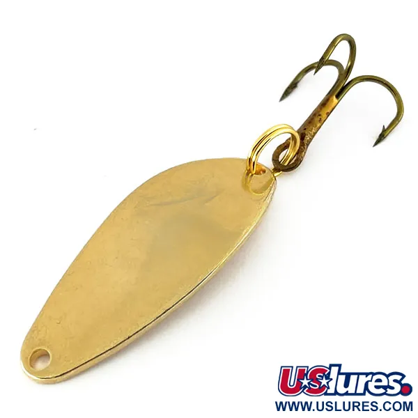Vintage   Acme Little Cleo, 1/4oz Gold fishing spoon #9761