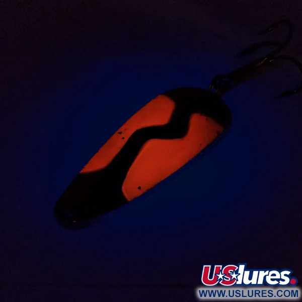 Vintage  Acme Kamlooper Jumbo, 2/3oz Gold / Orange fishing spoon #9773