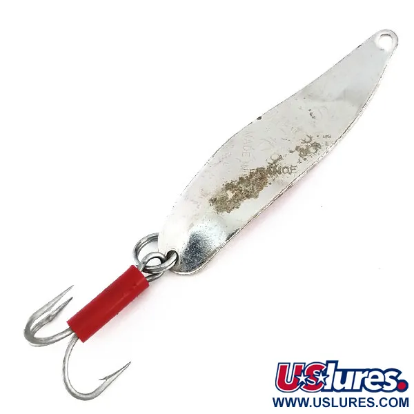 Vintage   Mepps Syclops 2, 3/5oz Nickel / Red fishing spoon #9788
