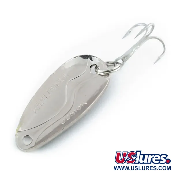 Vintage  Acme Kamlooper Junior​, 1/4oz Black / White / Nickel fishing spoon #9801