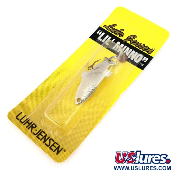   Luhr Jensen Lil Minno, 1/8oz Nickel fishing spoon #9805