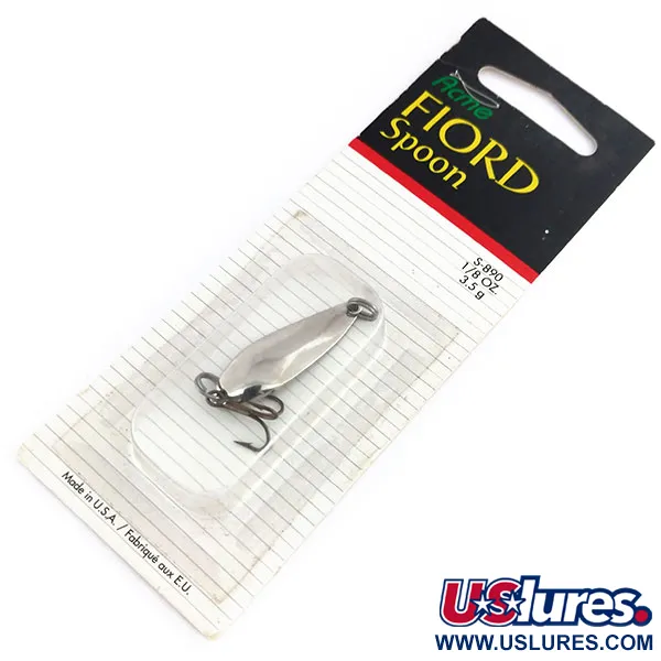  Acme Fiord Spoon Jr, 1/8oz Nickel fishing spoon #9838