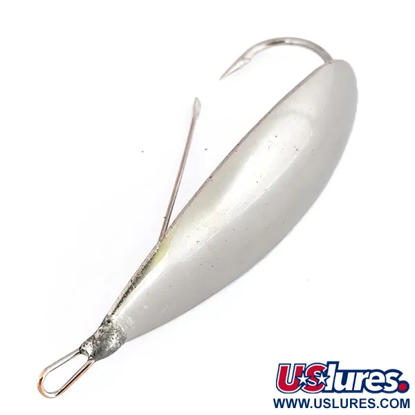 Vintage   Weedless Johnson Silver Minnow,  Silver fishing spoon #9859