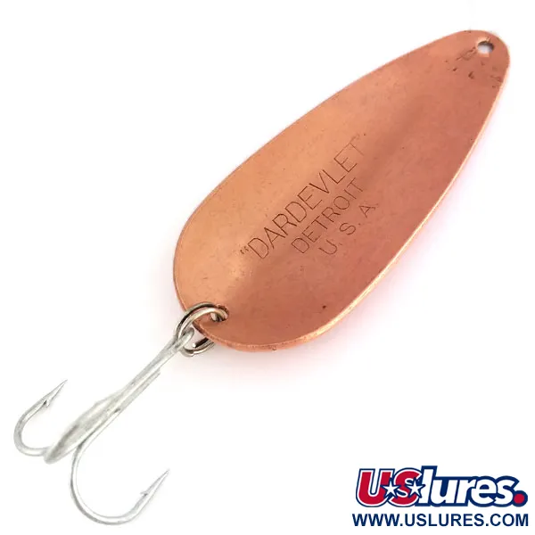 Vintage  Eppinger Dardevle Dardevlet, 3/4oz Copper fishing spoon #17575