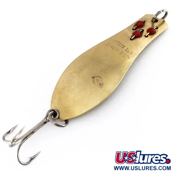 Vintage   Herter's Canadian Spoon, 1/3oz Brass fishing spoon #9880