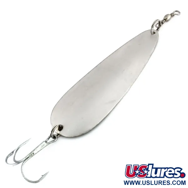 Vintage  Eppinger Dardevle, 1oz Matte Silver fishing spoon #9892