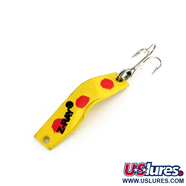  Z-RAY Lures Z-Ray, 1/8oz Yellow / Red fishing spoon #9897
