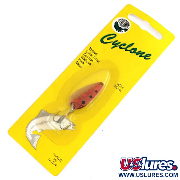   Thomas Cyclone, 1/8oz Red Trout fishing spoon #9916
