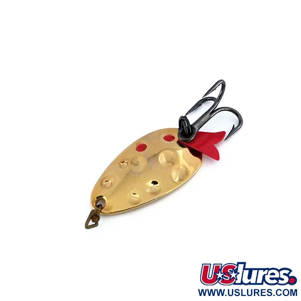 Vintage   Acme Fish Hawk , 3/16oz Gold fishing spoon #9923