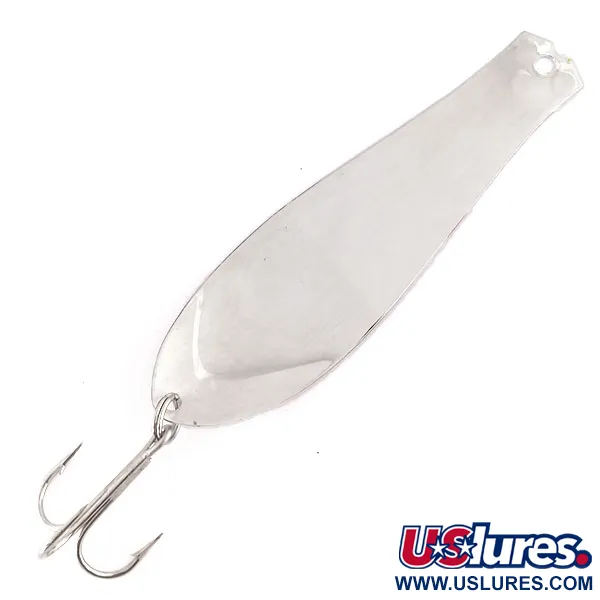 Vintage  Prescott Spinner Little Doctor troll, 3/5oz Red / White / Nickel fishing spoon #9926