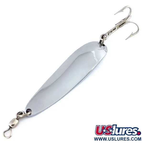 Vintage  Luhr Jensen Krocodile Die #4, 1/2oz Nickel fishing spoon #9933