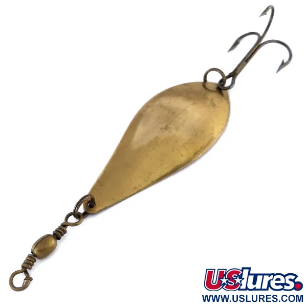 Vintage  Other Sur-Katch Golden Wobbler, 1oz Brass fishing spoon #9934