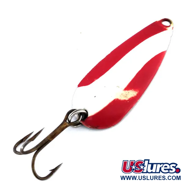 Vintage  Marathon  Marathon, 1/4oz Red / White / Nickel fishing spoon #9942