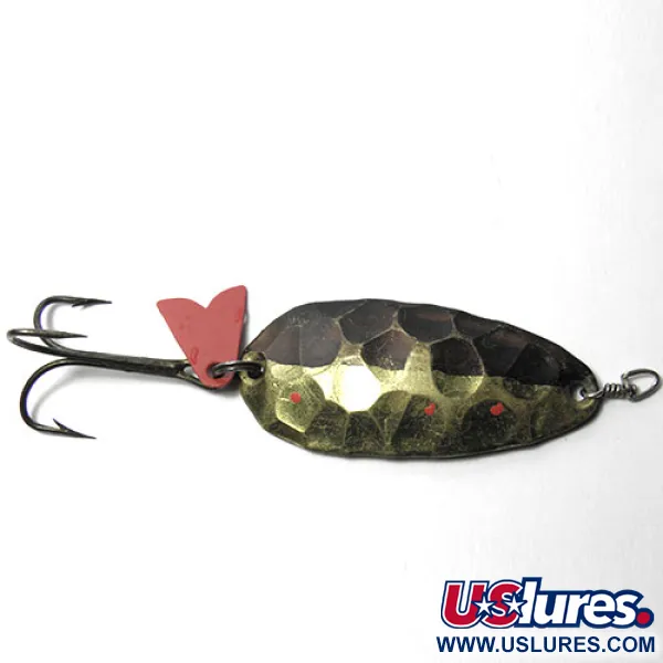 Vintage   EGB Swiss made, 1/3oz Brass / Brown fishing spoon #0003