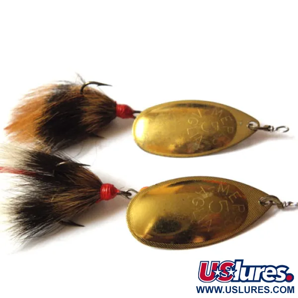 Vintage   Mepps Aglia, 1/2oz Brass spinning lure #0011